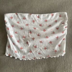 Playboy by Pacsun Floral Cropped Tube Top Size S